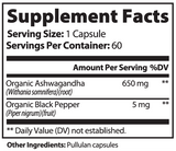 Ashwagandha with Black Pepper 60 Ct – image 6