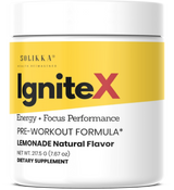 IgniteX Pre-Workout Formula – Energy + Focus Performance, Lemonade (30 Servings)