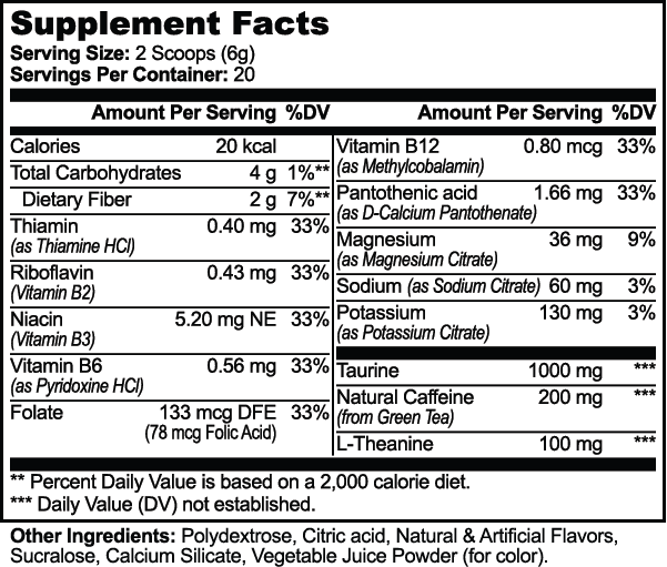 Invigorate Natural Energy + Electrolyte Mix Yuzu 4.9 Oz