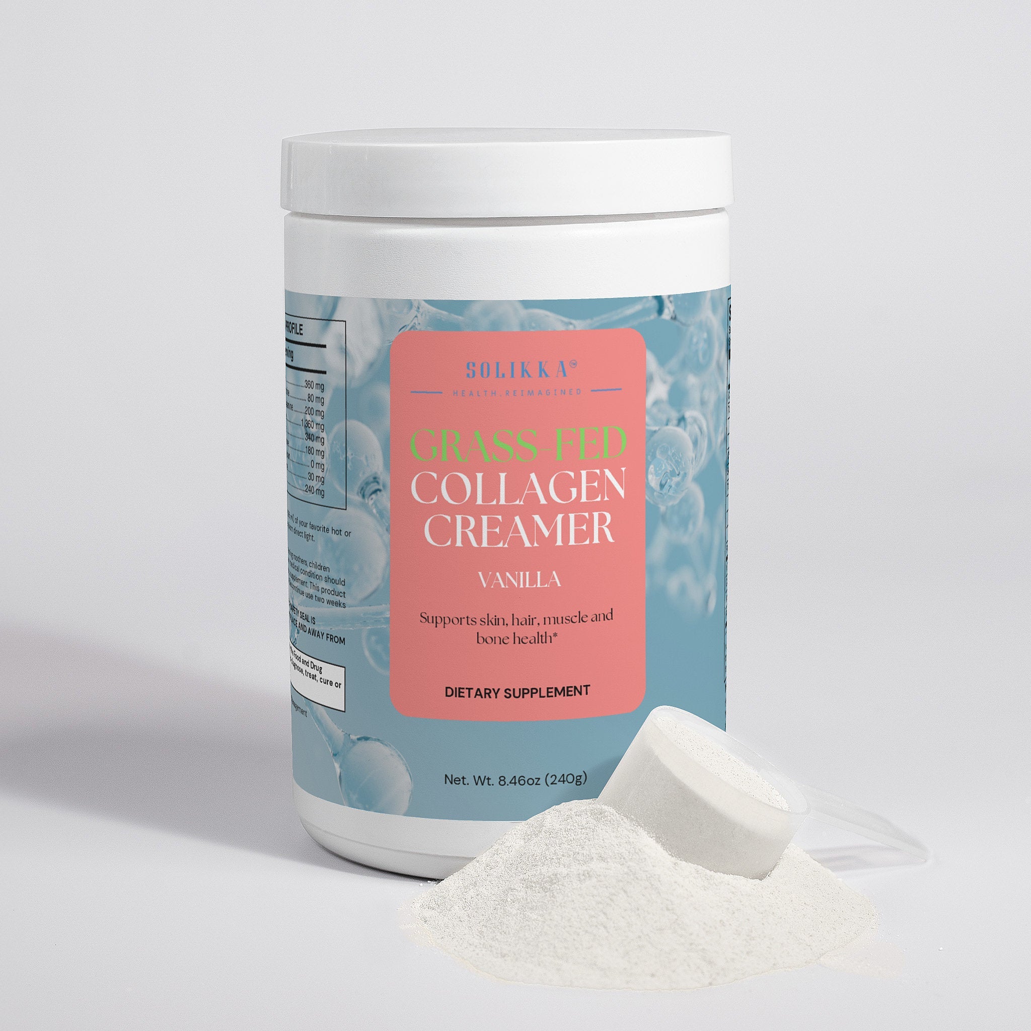Grass-Fed Collagen Creamer (Vanilla)