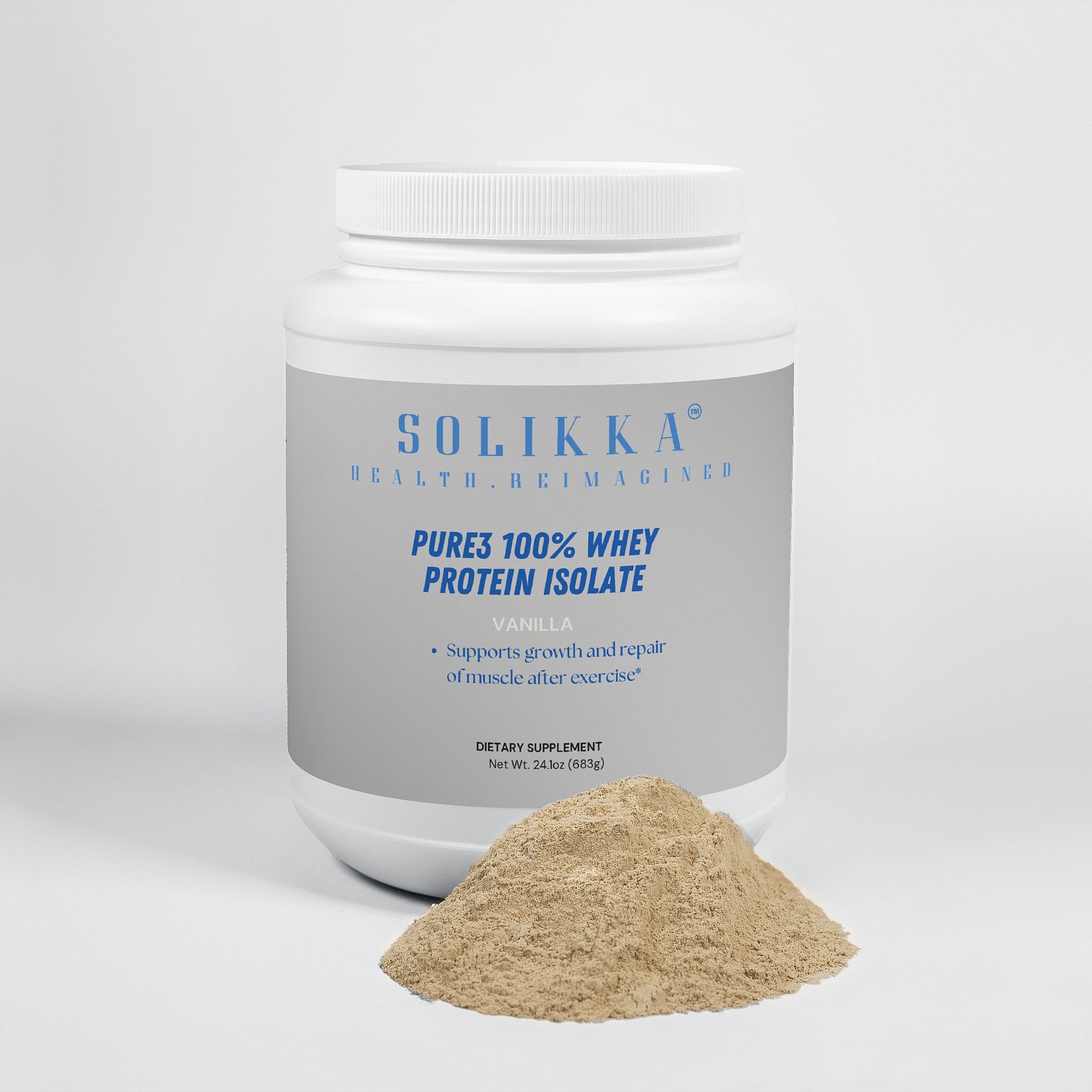 Pure-3 100% Whey Protein Isolate (Vanilla)