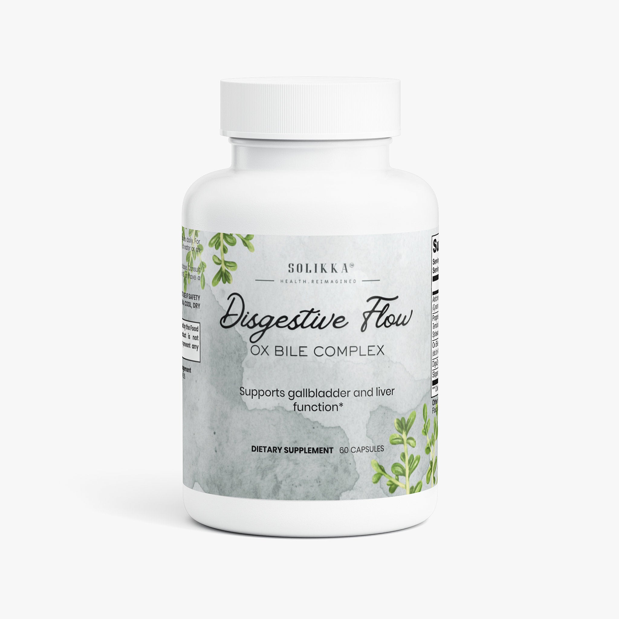 Ox Bile Complex Capsules 60 Ct - 30 Servings