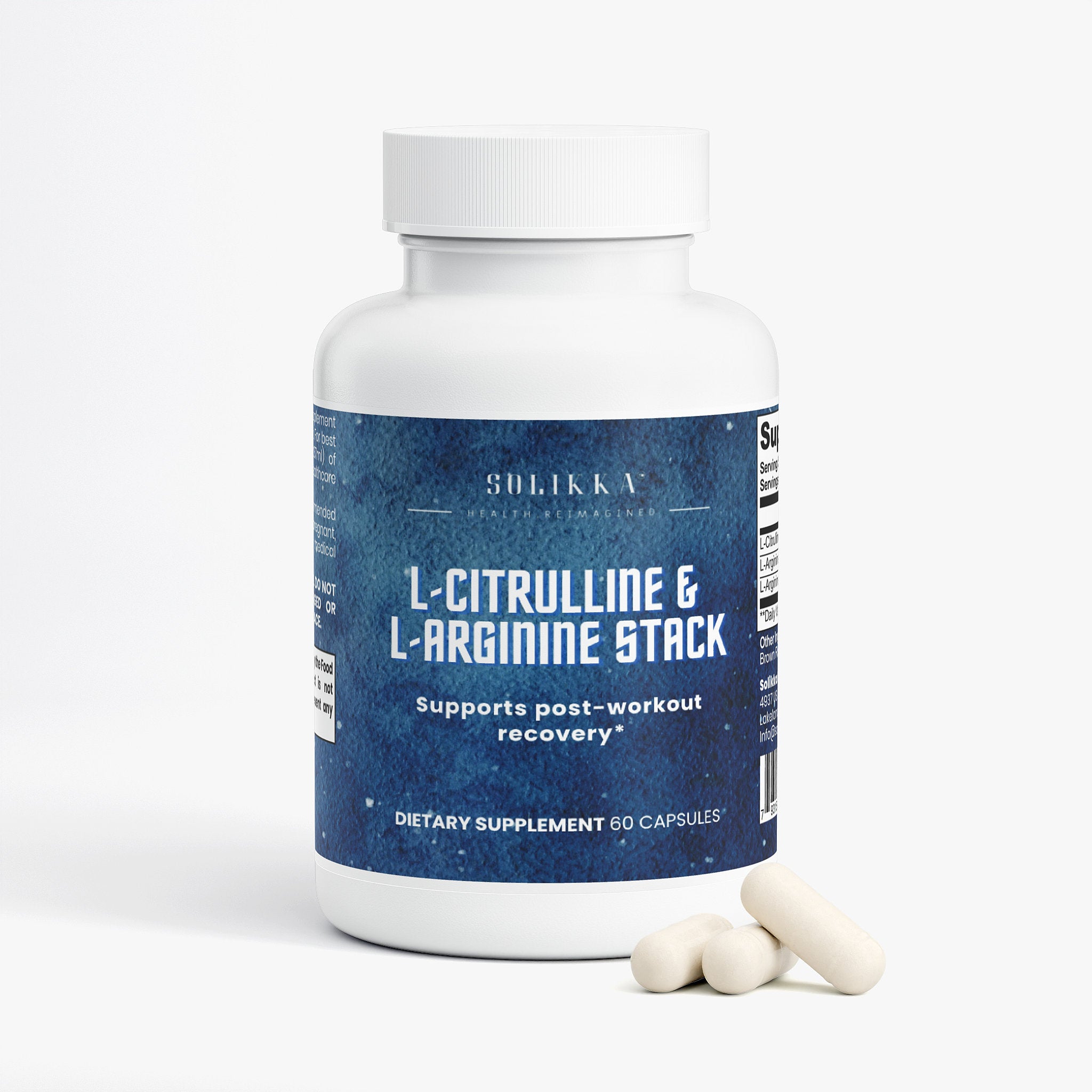 L-Citrulline & L-Arginine Stack 60 Ct