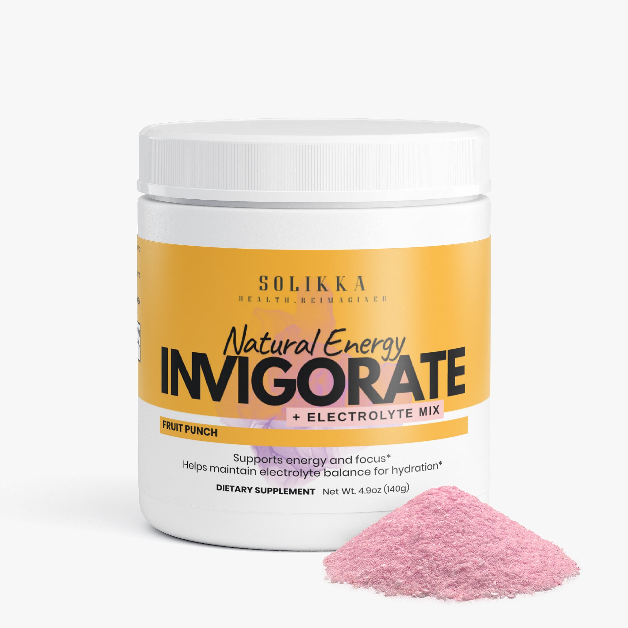 Invigorate Natural Energy + Electrolyte Mix Fruit Punch 4.9 Oz