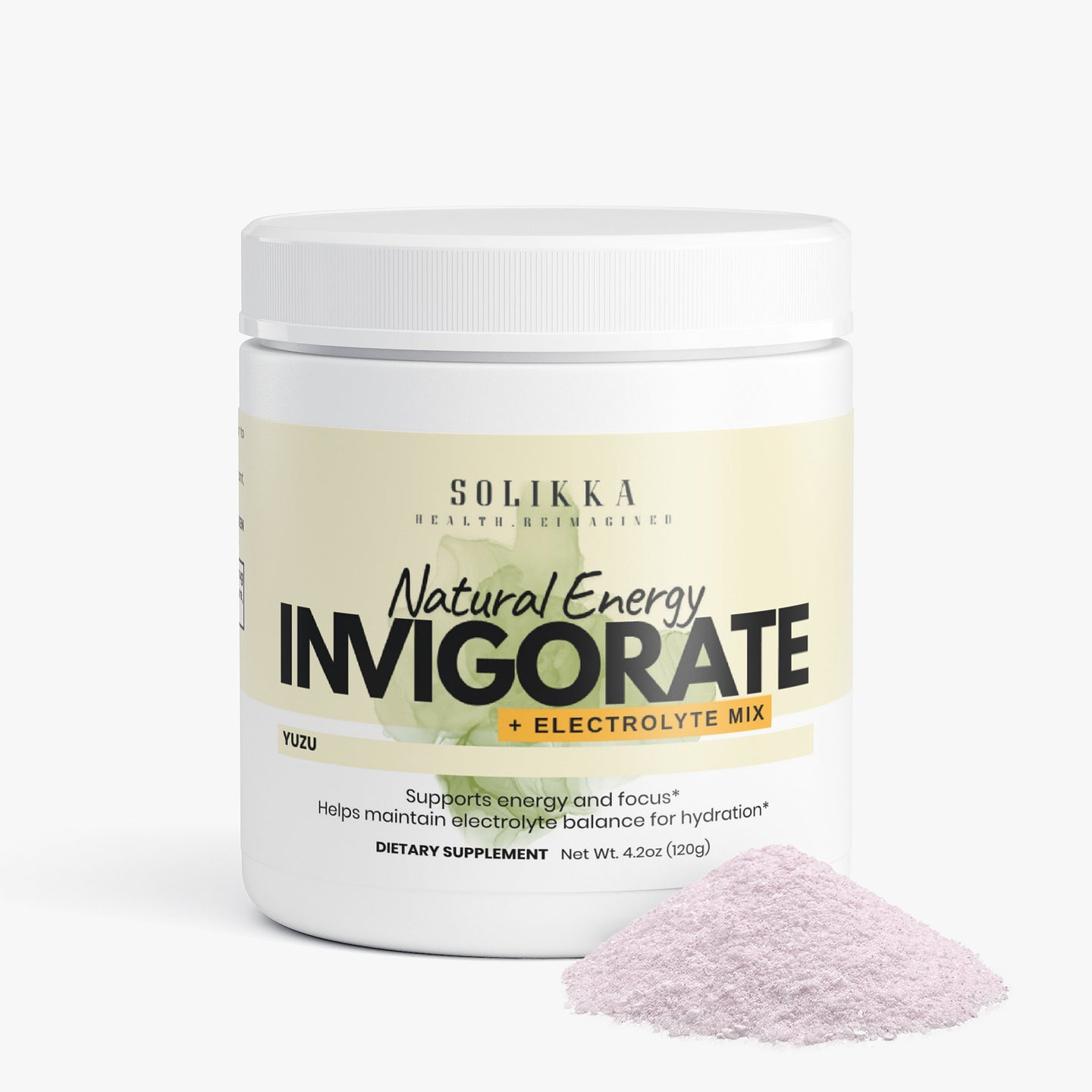 Invigorate Natural Energy + Electrolyte Mix Yuzu 4.9 Oz