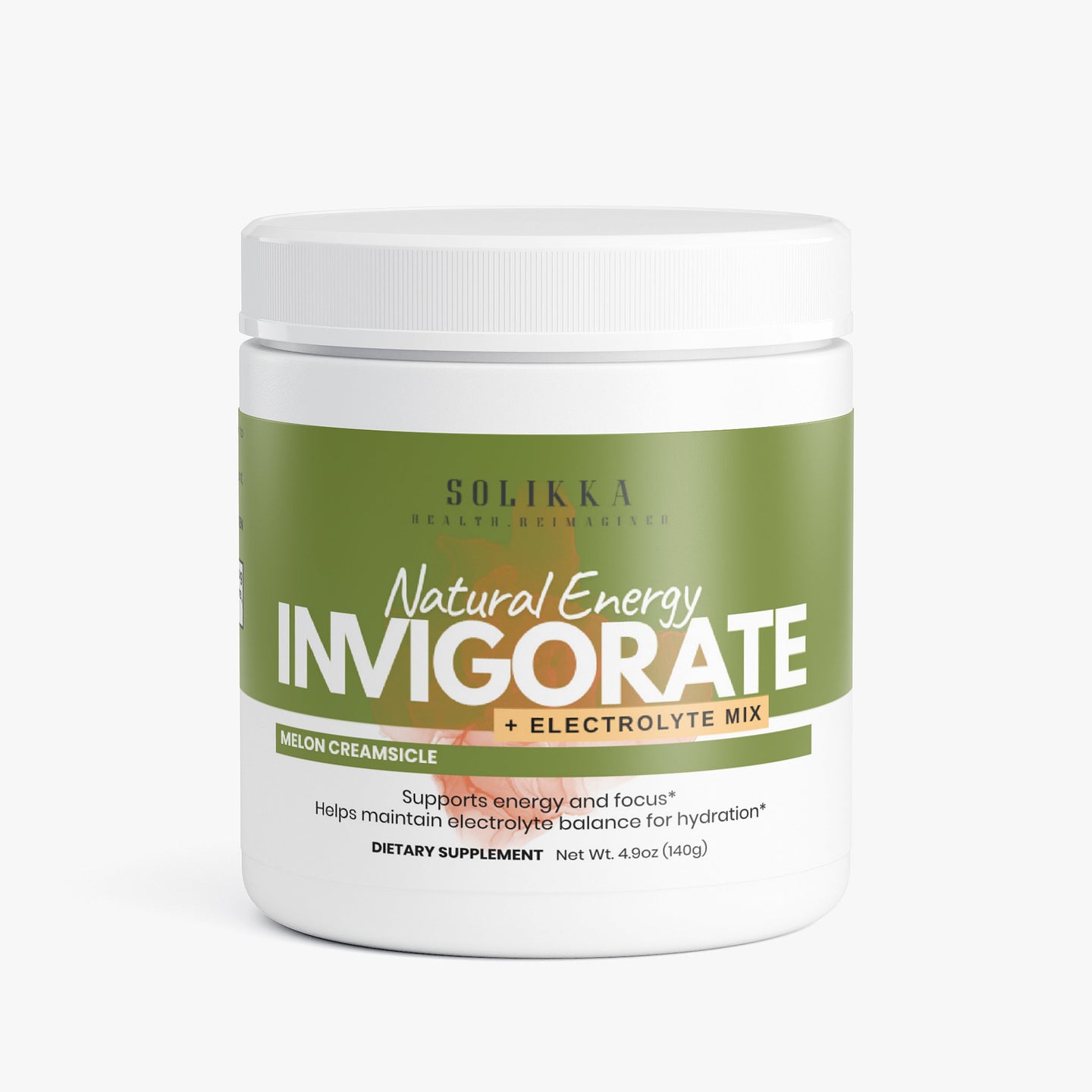 Invigorate Natural Energy + Electrolyte Mix Melon Creamsicle 4.9 Oz