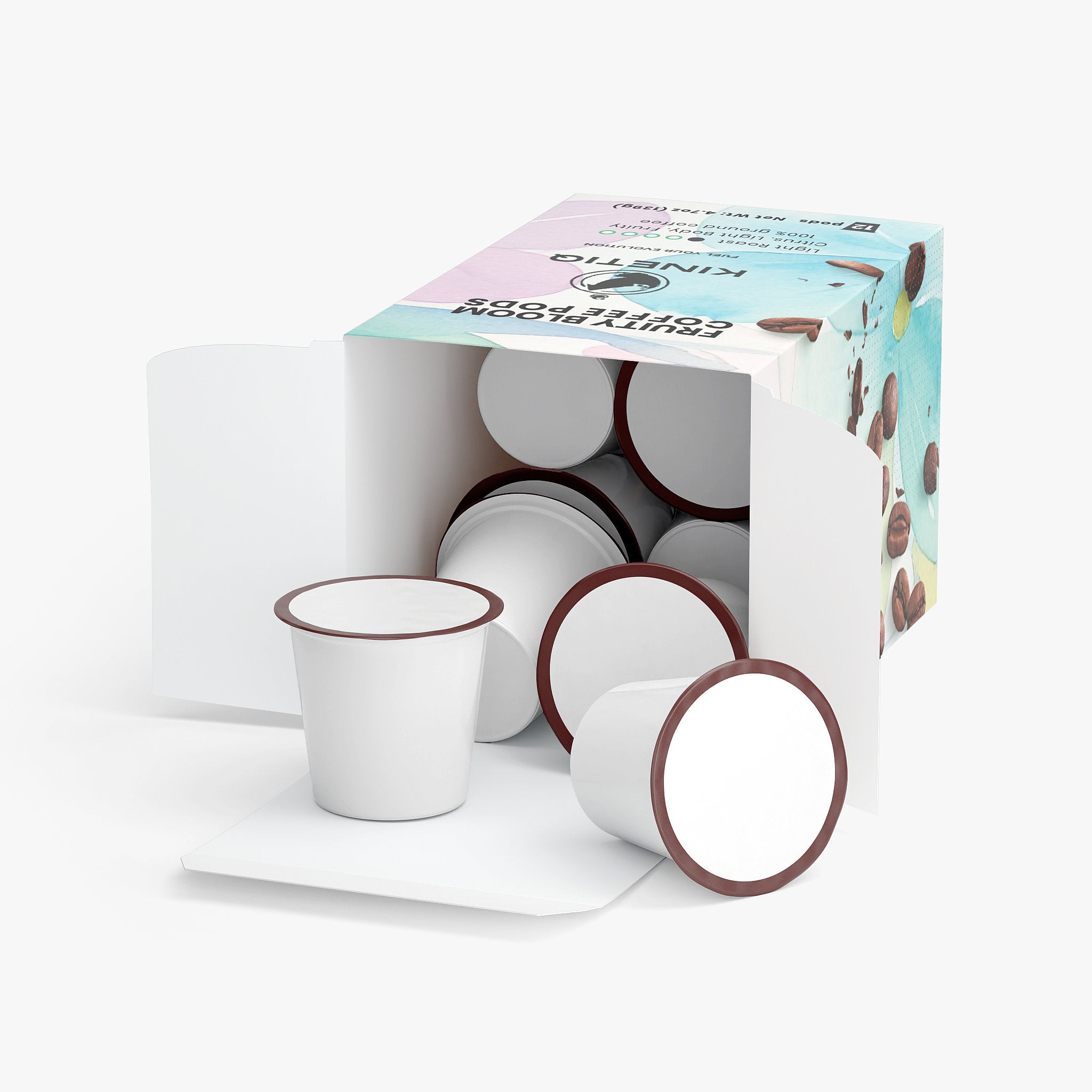 Fruity Bloom Coffee Pods (Light Roast) 12 Pods 4.7 Oz
