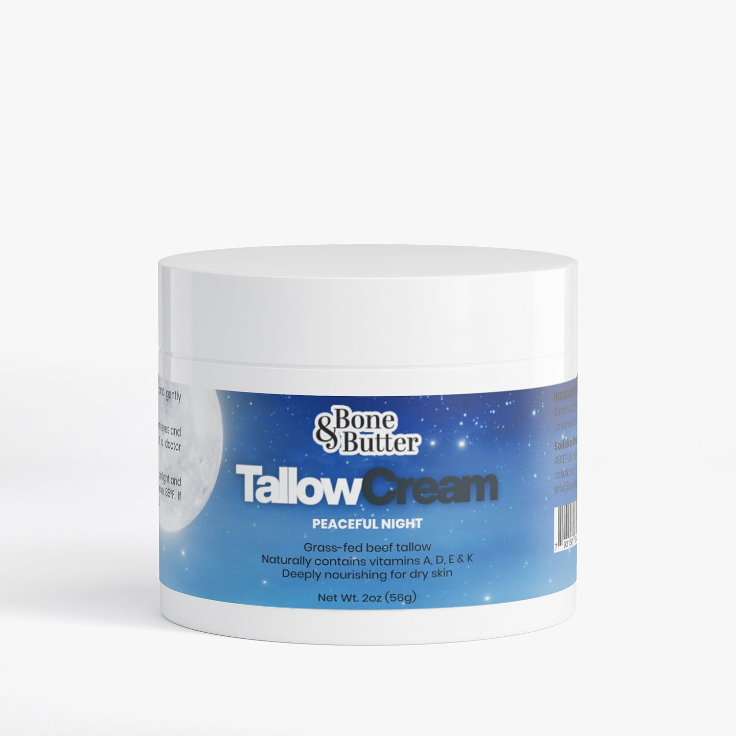 Bone & Butter Tallow Cream Peaceful Night 2 Oz