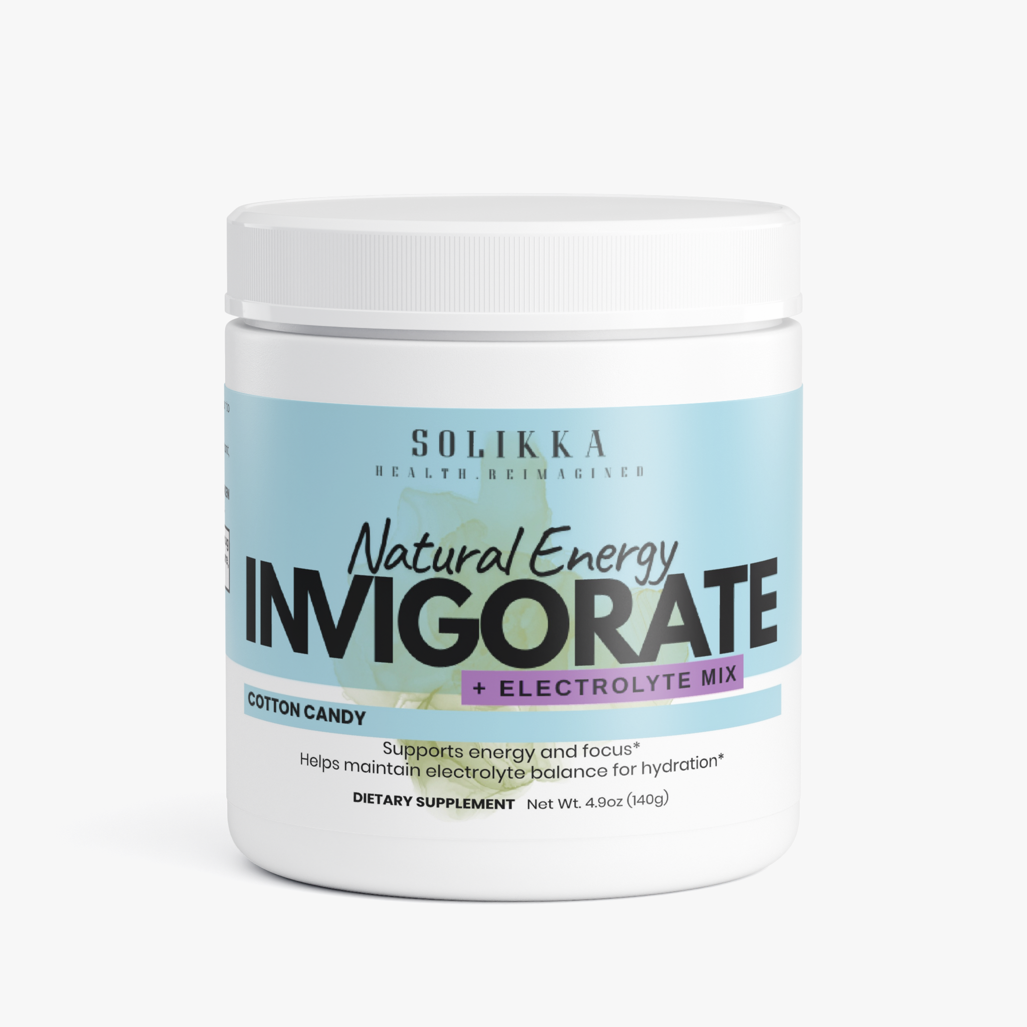 Invigorate Natural Energy + Electrolyte Mix Cotton Candy