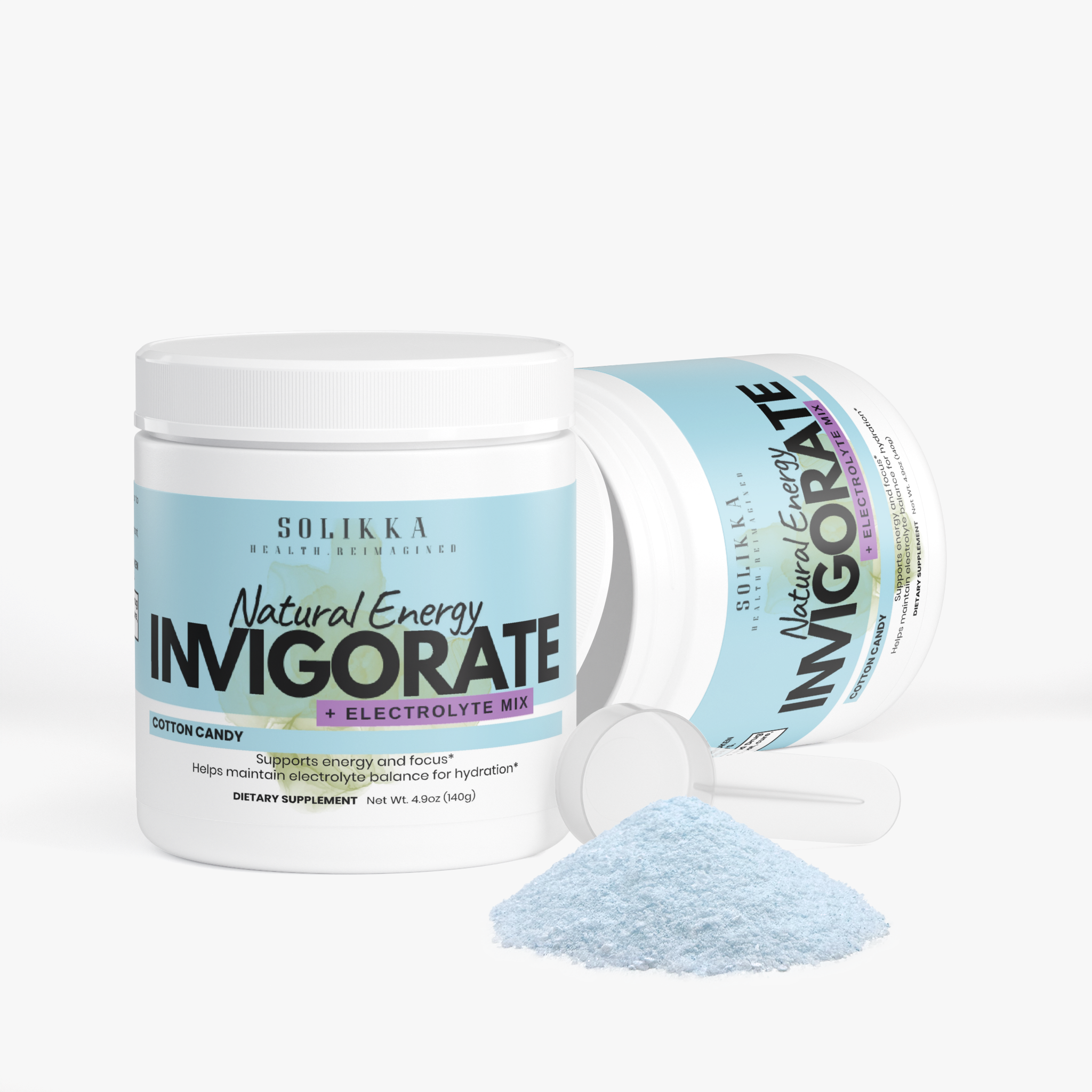 Invigorate Natural Energy + Electrolyte Mix Cotton Candy