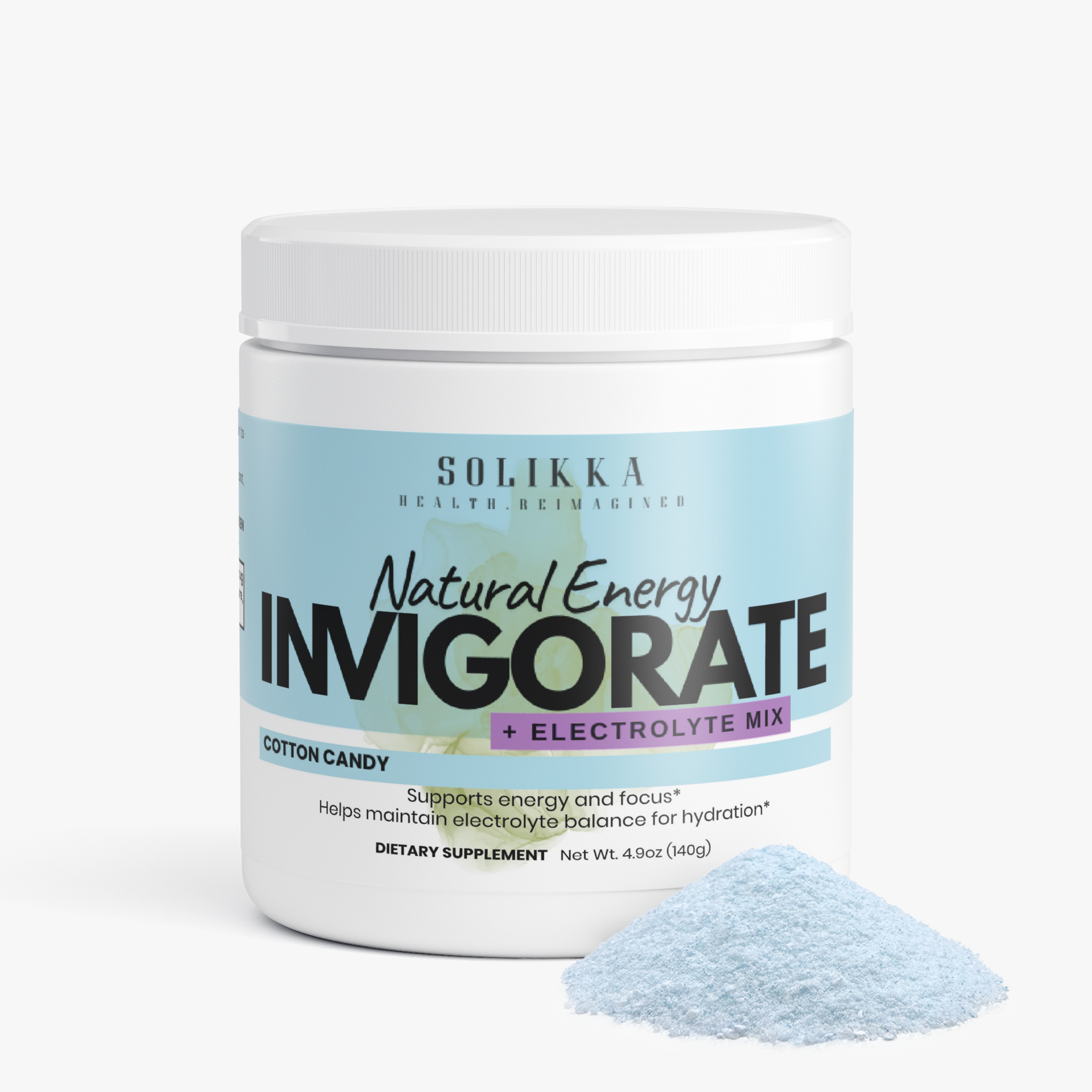 Invigorate Natural Energy + Electrolyte Mix Cotton Candy