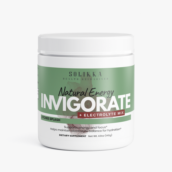Invigorate Natural Energy + Electrolyte Mix Lychee Splash 4.9 Oz