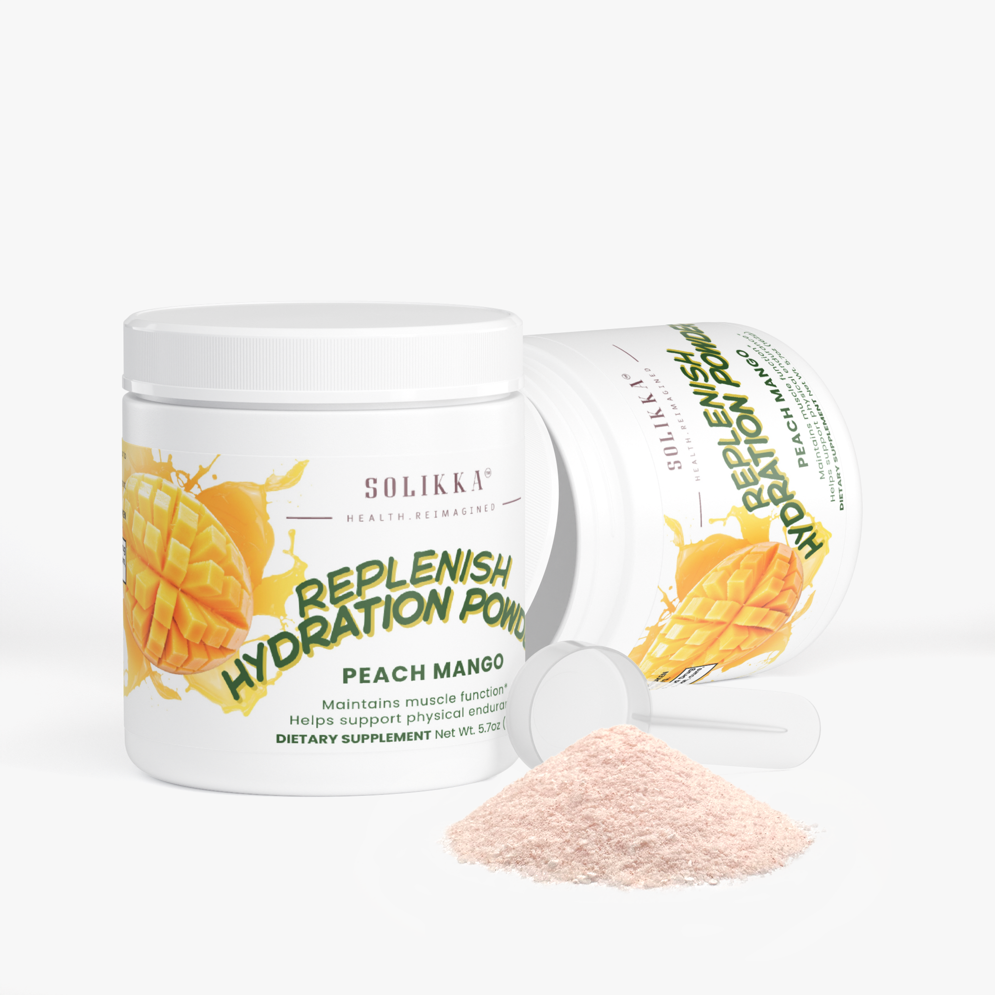 Replenish Electrolyte Mix Peach Mango 5.7 Oz