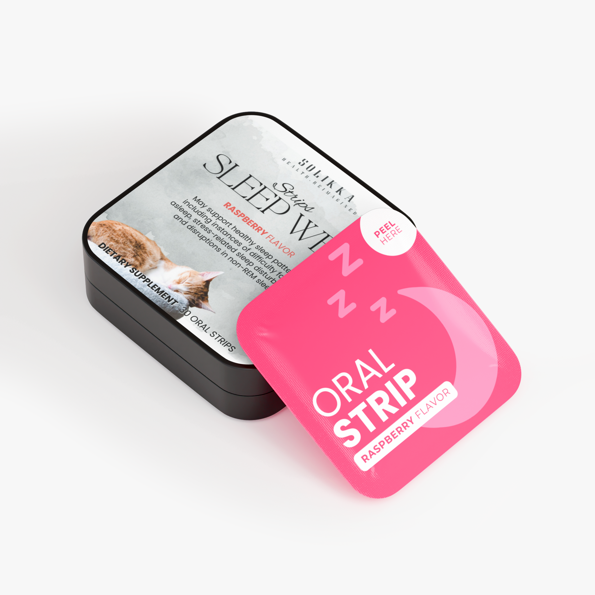 Sleep Well 30 Oral Strips (Raspberry Flavor)