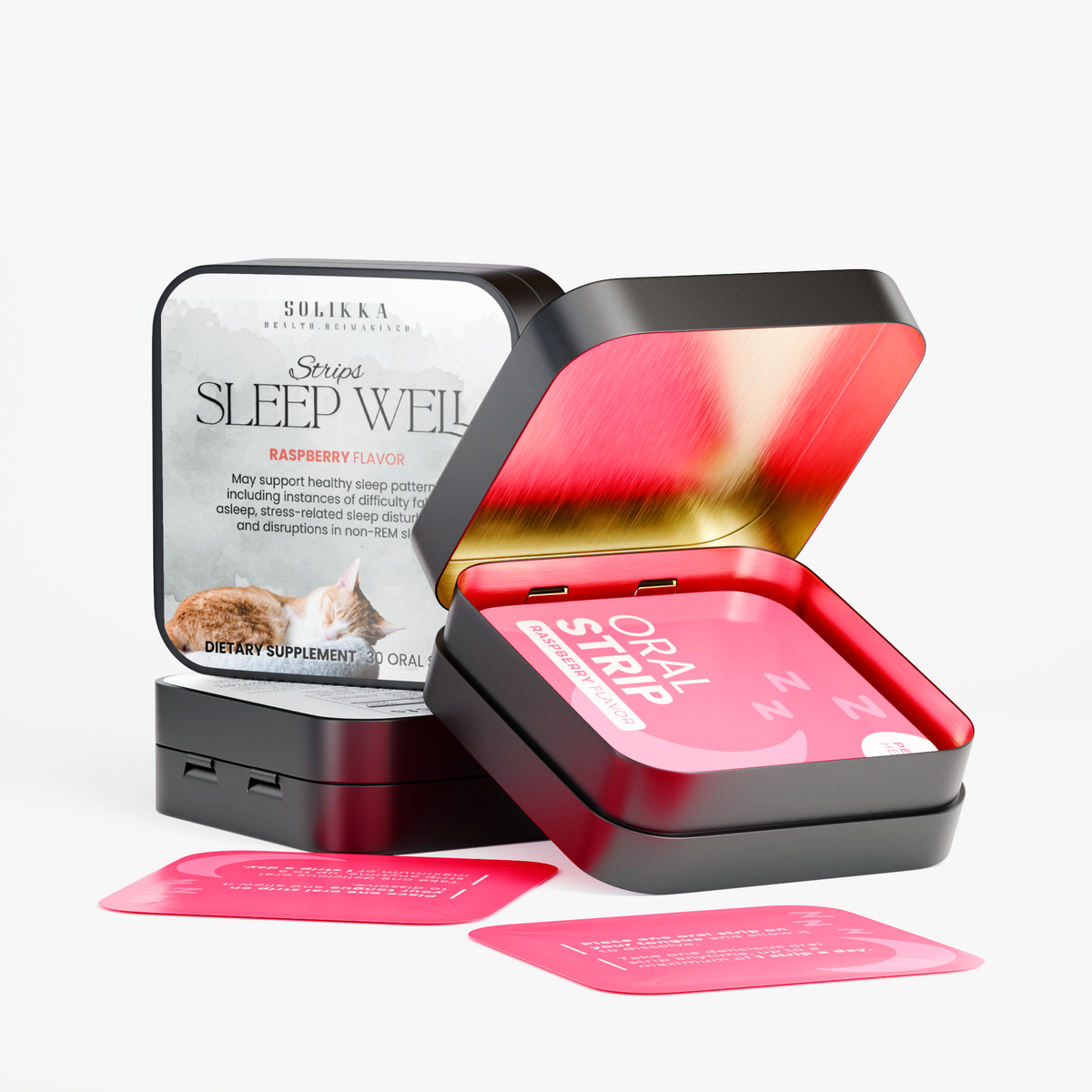 Sleep Well 30 Oral Strips (Raspberry Flavor)