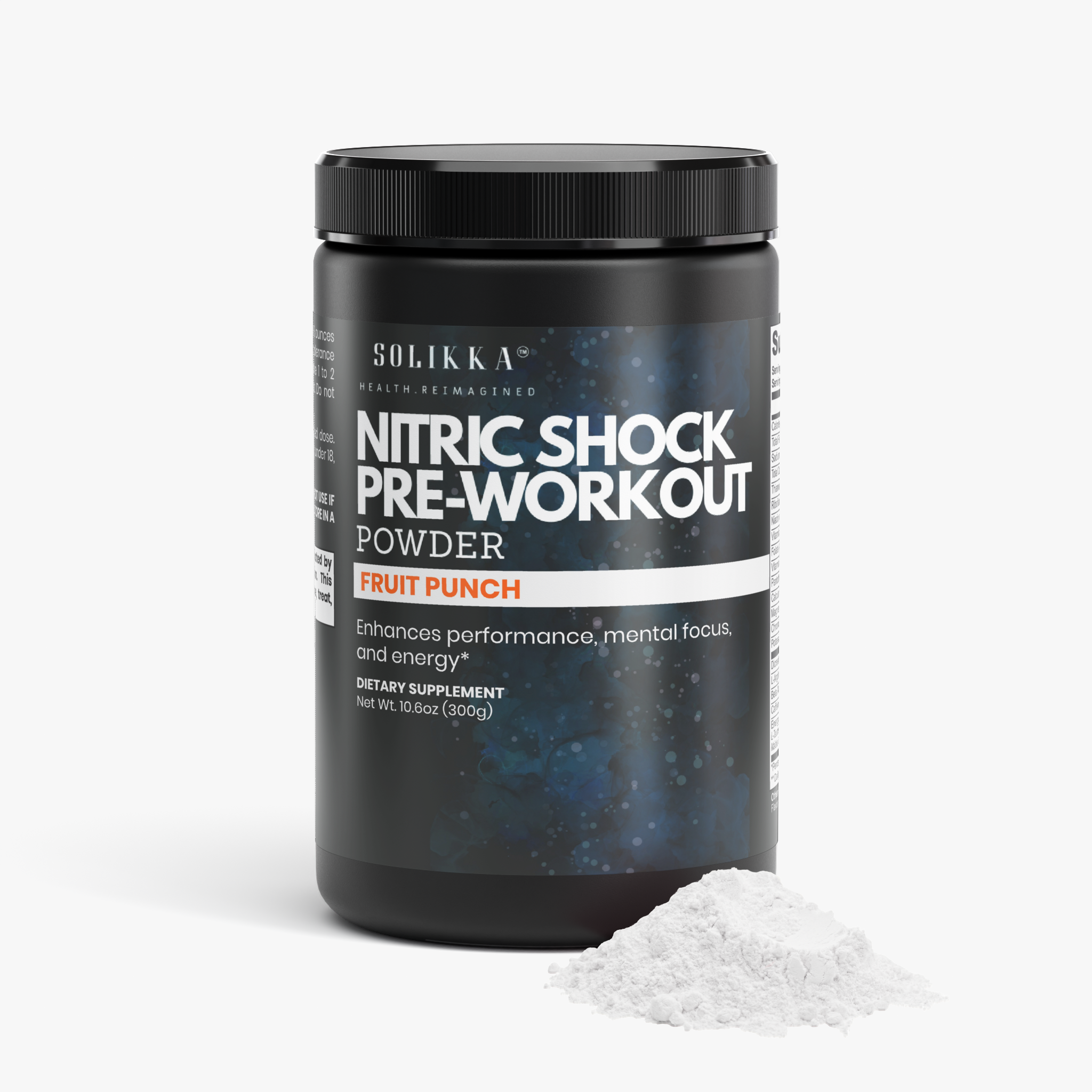 Nitric Shock Pre-Workout Powder (Fruit Punch) 10.6 Oz