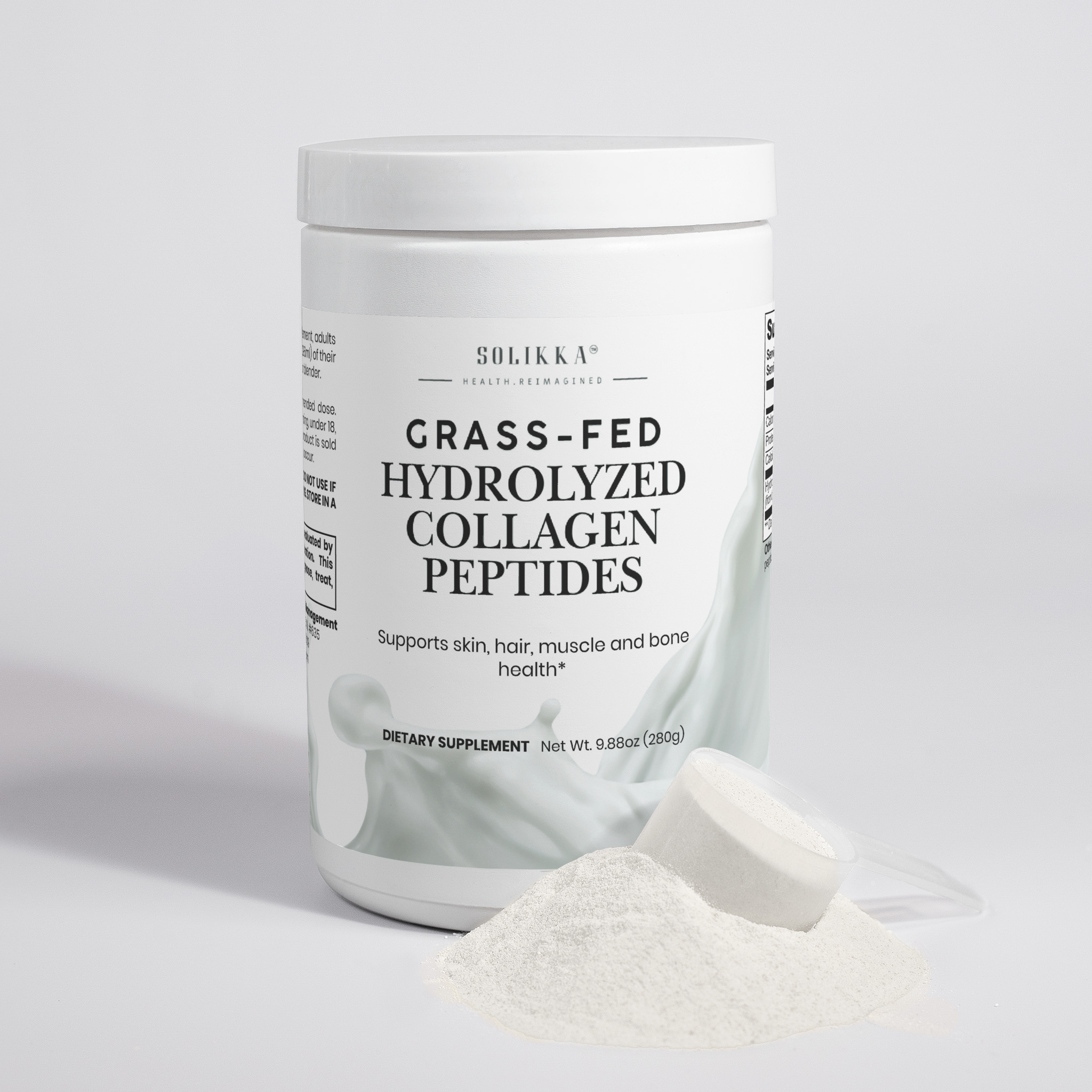 Solikka Grass-Fed Hydrolyzed Collagen Peptides 9.88 oz