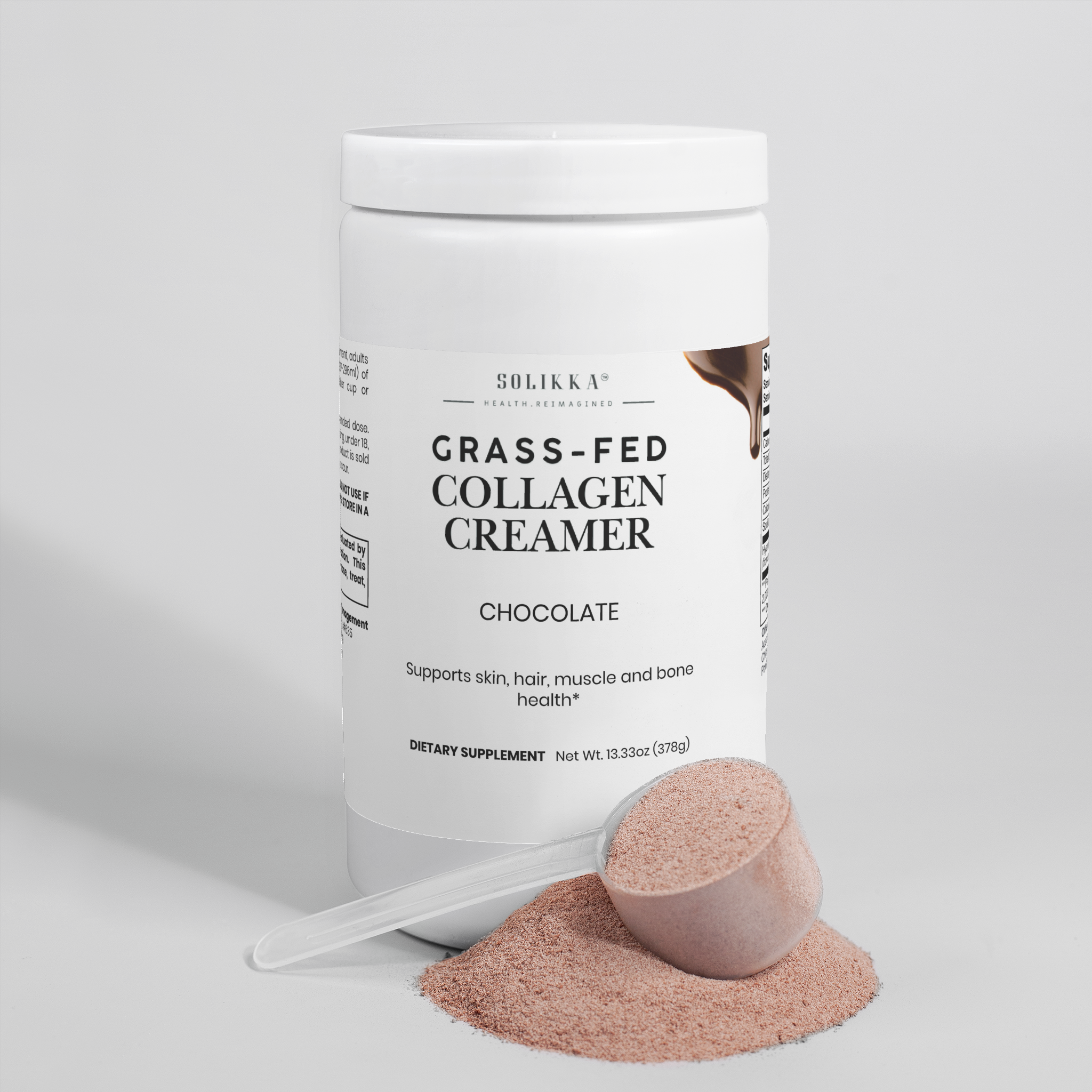 Grass-Fed Collagen Peptides Powder (Chocolate) 13.33 oz