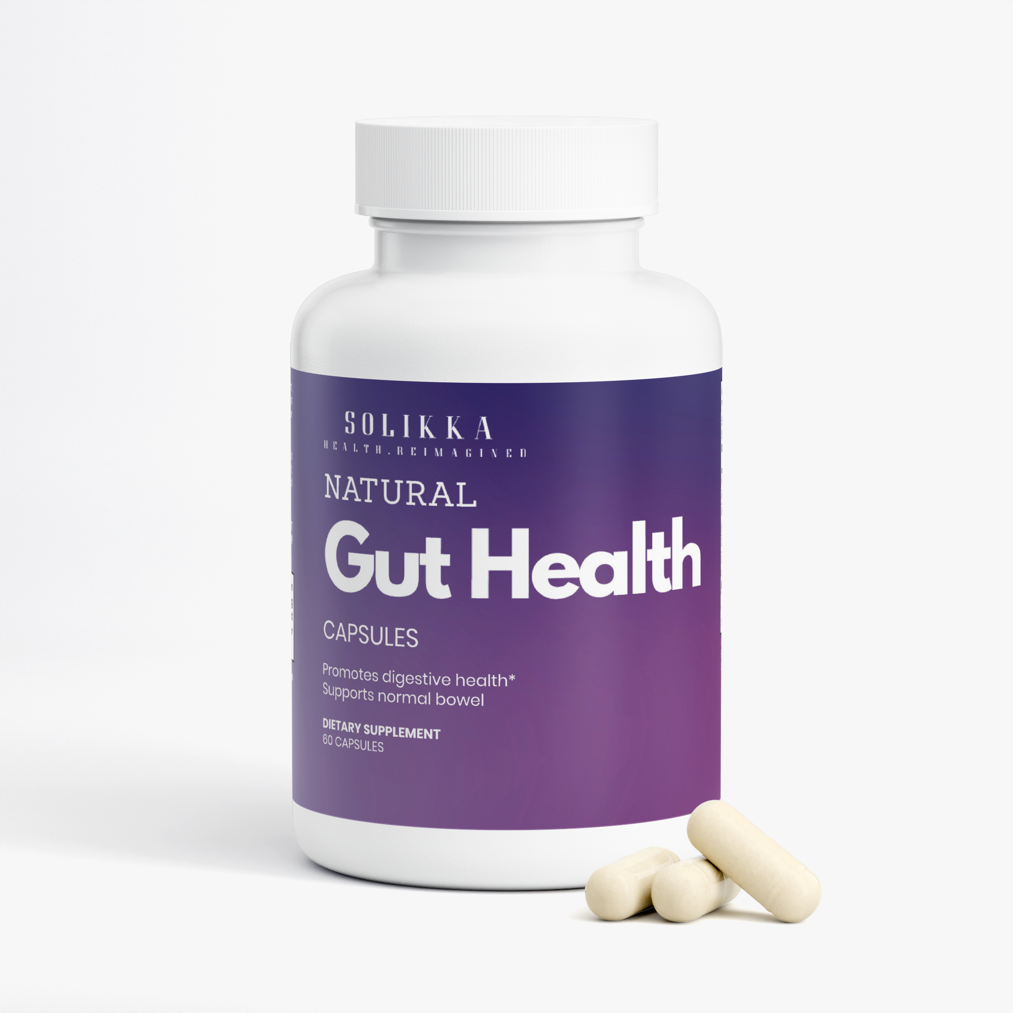 Natural Gut Health Capsules 60 Ct