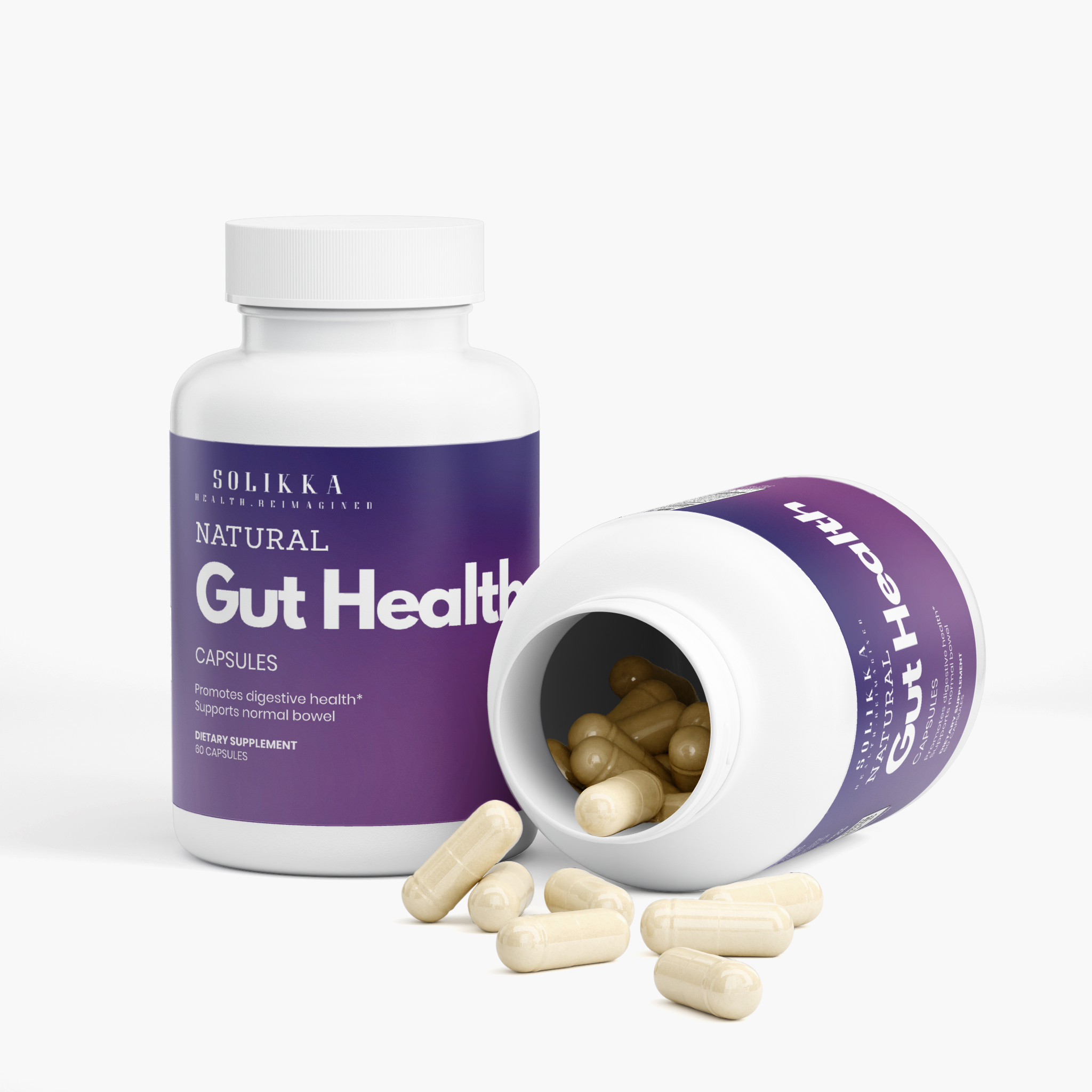 Natural Gut Health Capsules 60 Ct