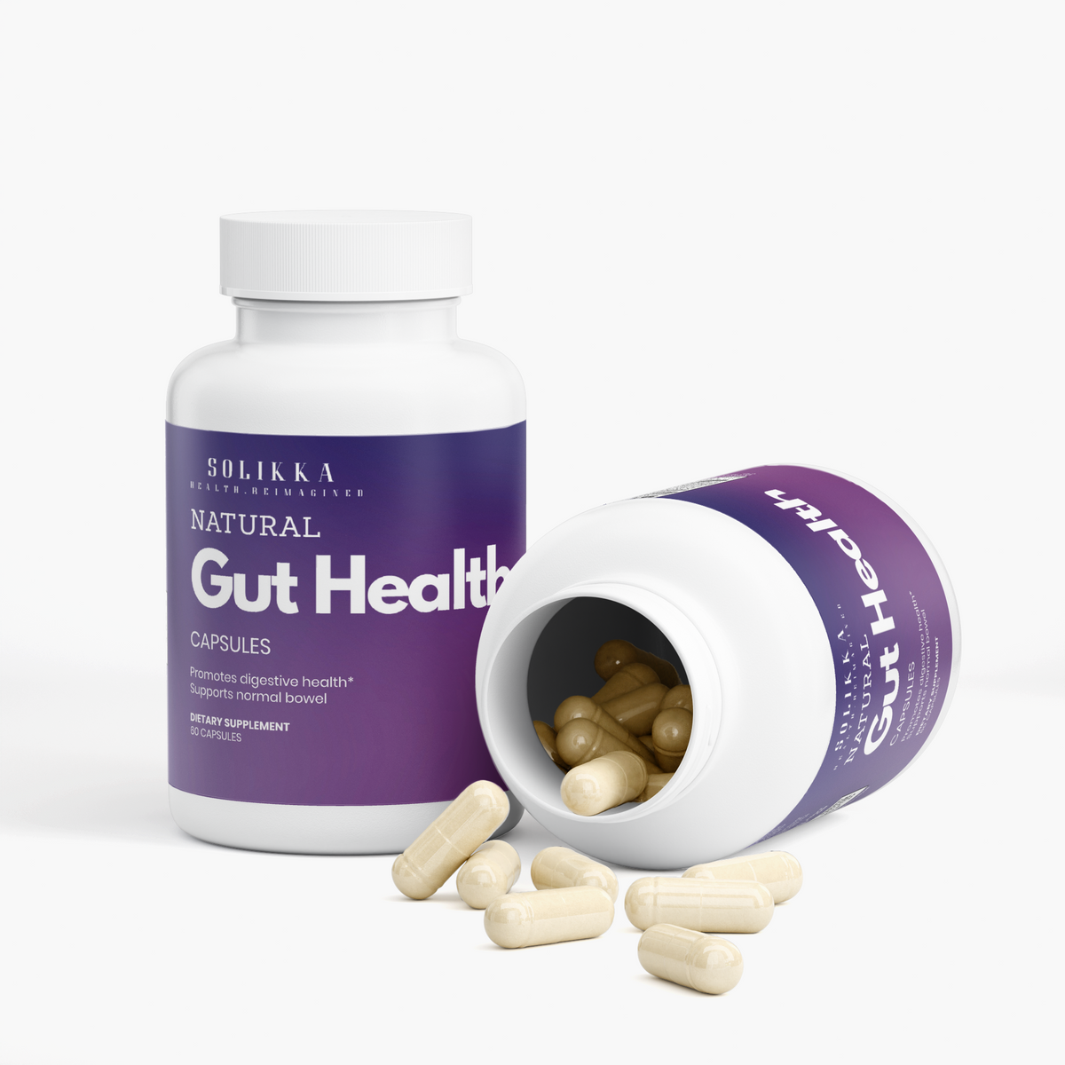 Natural Gut Health Capsules 60 Ct