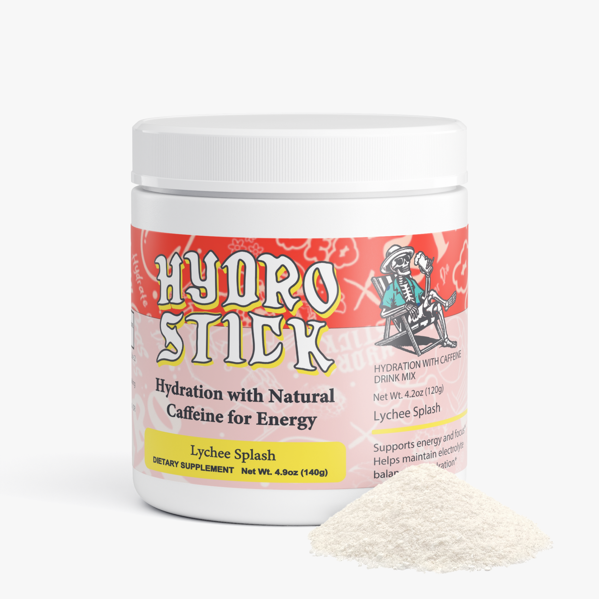 HydroStick Hydration w/ Natural Caffeine (Lychee Splash) 4.2 oz