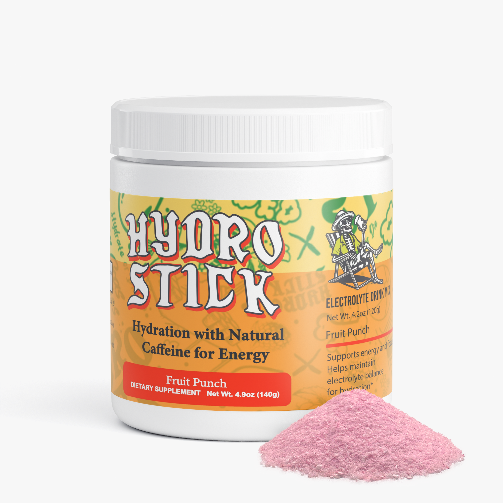 HydroStick Hydration w/ Natural Caffeine (Fruit Punch) 4.2 oz