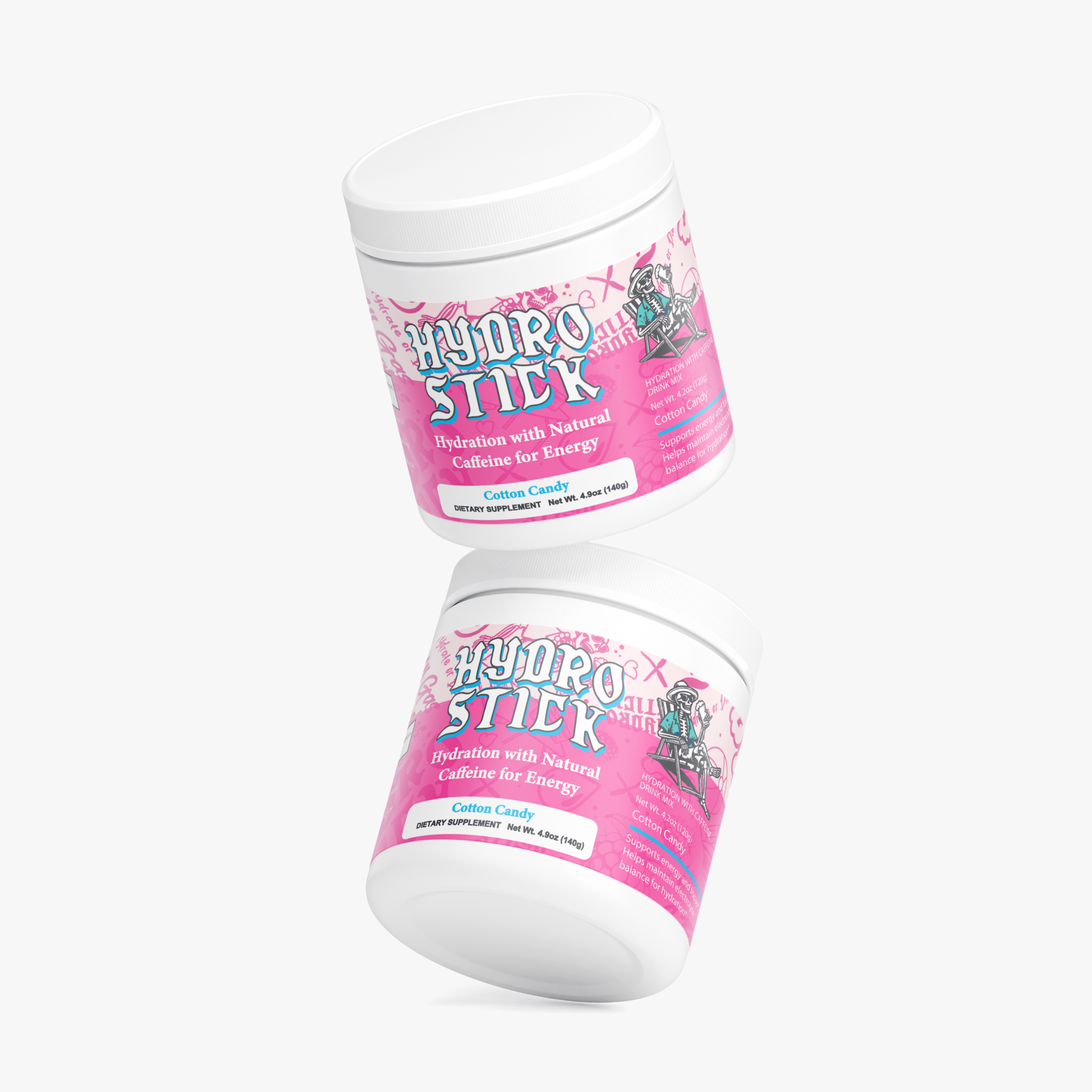 HydroStick Hydration w/ Natural Caffeine (Cotton Candy) 4.2 oz