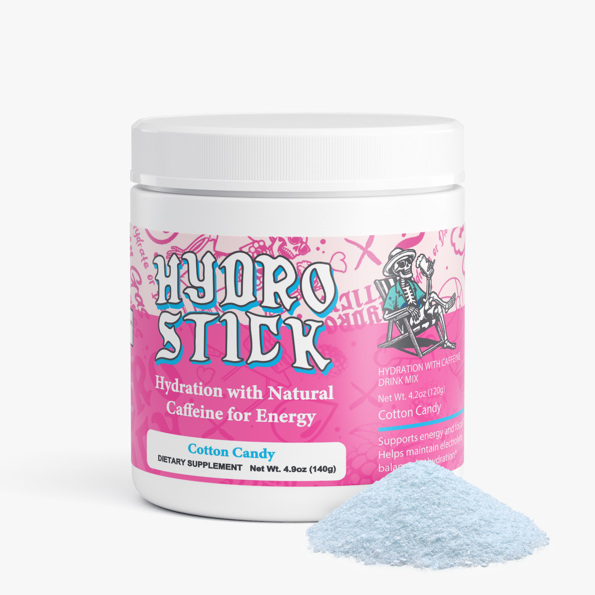 HydroStick Hydration w/ Natural Caffeine (Cotton Candy) 4.2 oz