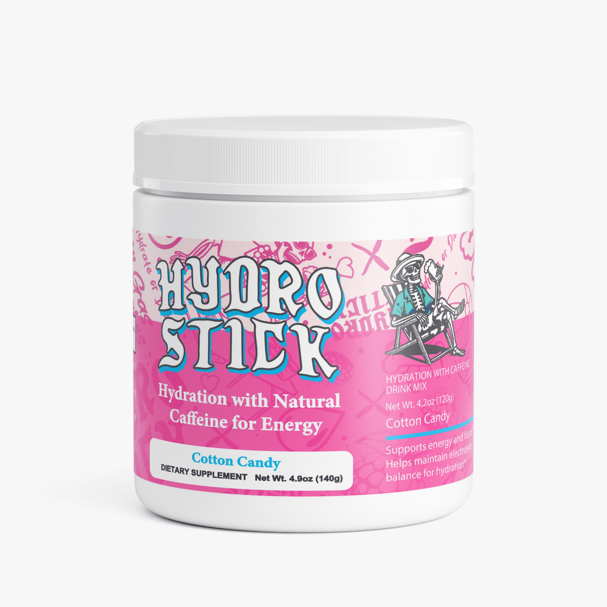 HydroStick Hydration w/ Natural Caffeine (Cotton Candy) 4.2 oz