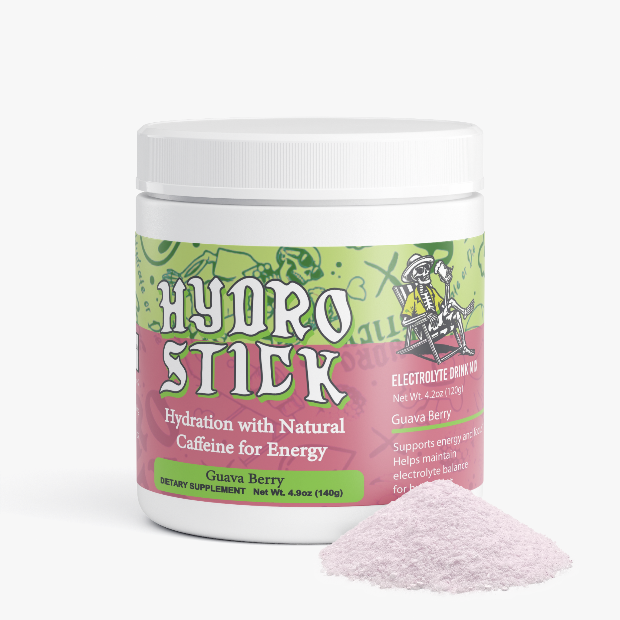HydroStick Hydration w/ Natural Caffeine (Guava Berry) 4.2 oz