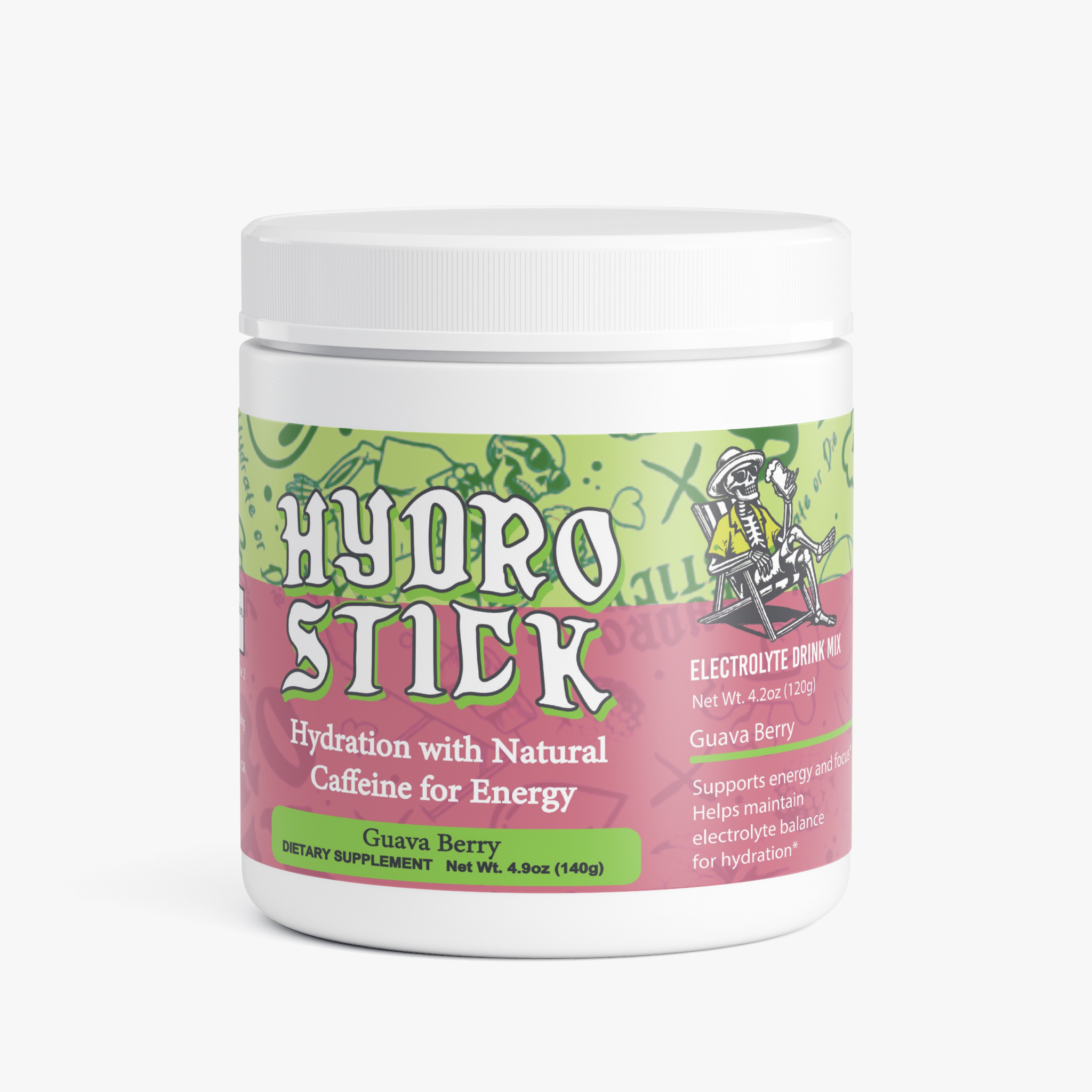 HydroStick Hydration w/ Natural Caffeine (Guava Berry) 4.2 oz