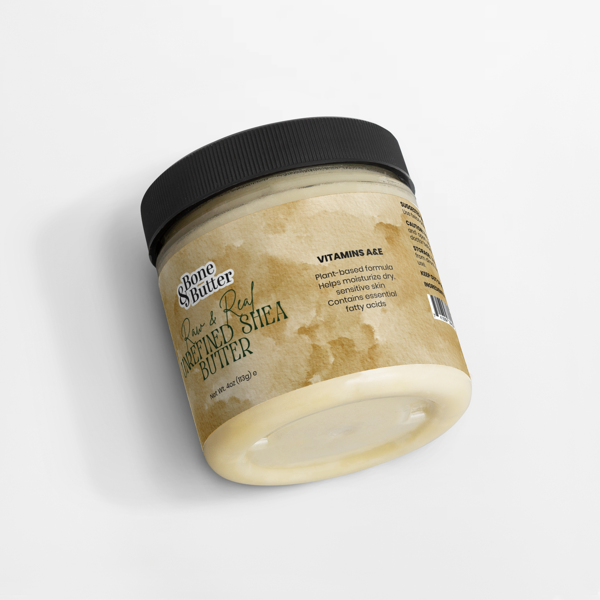 Bone & Butter Raw Shea Butter 4 Oz