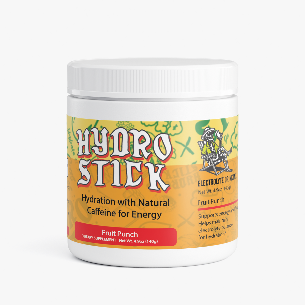 HydroStick Hydration w/ Natural Caffeine (Fruit Punch) 4.2 oz