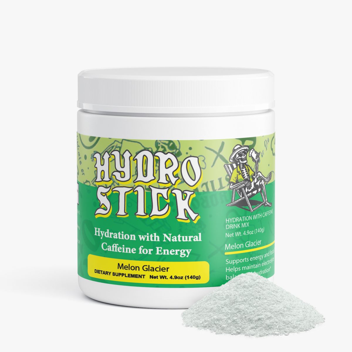 HydroStick Hydration w/ Natural Caffeine (Melon Glacier) 4.9oz