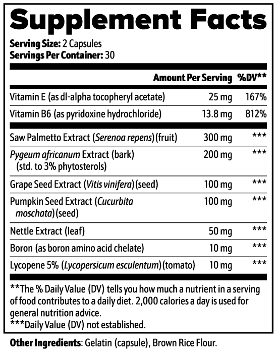 Prostate Support 60 Capsules