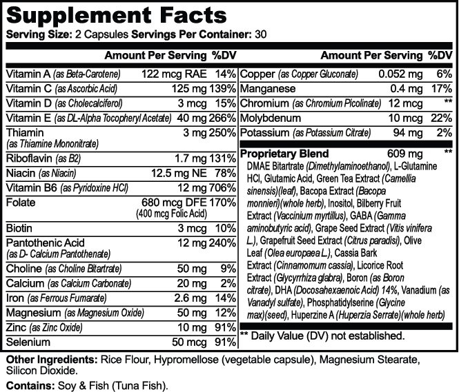 Neuro Boost Plus Brain & Focus Formula 60 Ct