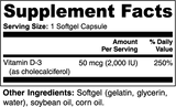 Vitamin D3 2,000 IU 100 Soft gels – image 5