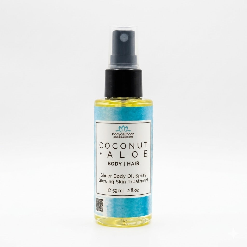 Bodyceuticals Coconut Aloe - Calendula Body + Hair Oil - 2 Fl. Oz.