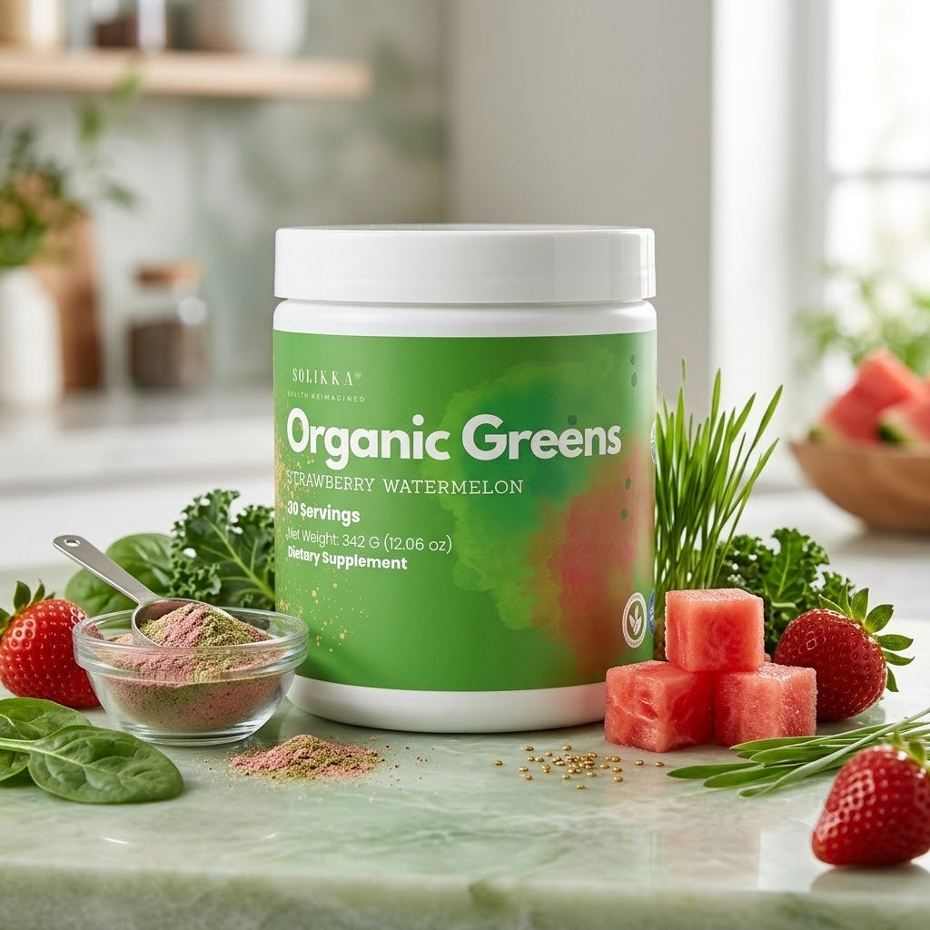 Organic Super Greens Strawberry Watermelon