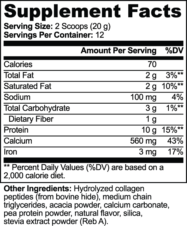 Grass-Fed Collagen Creamer (Vanilla) 8.46 oz