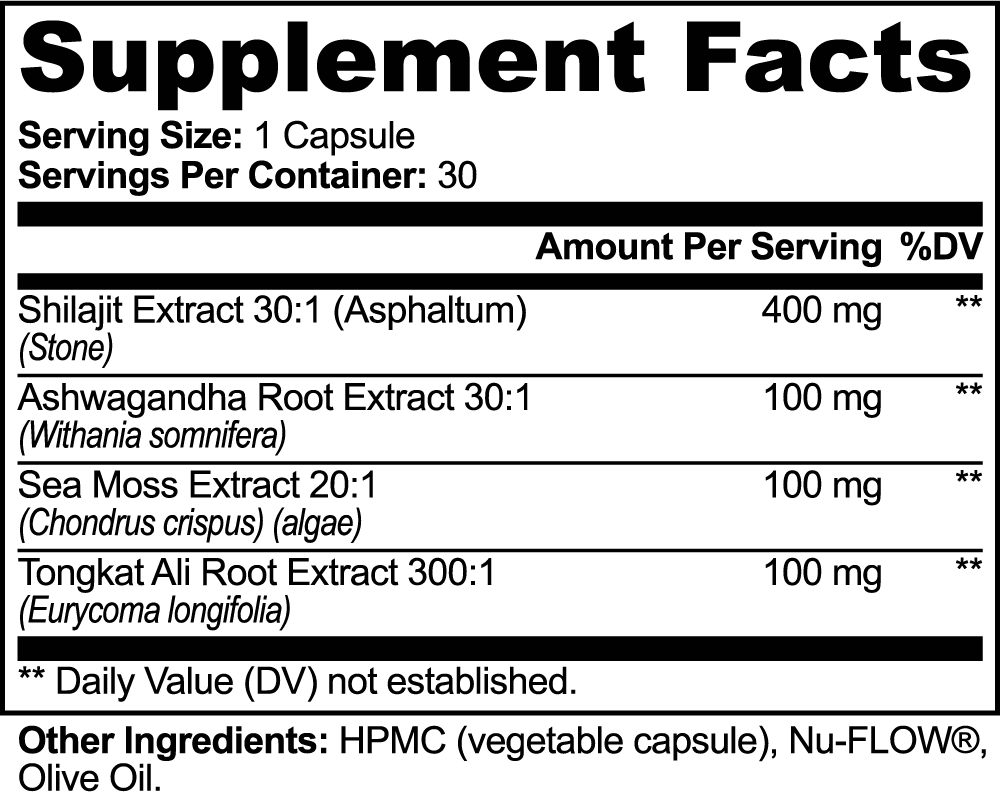 Shilajit Adaptogen Complex - 30 Caps