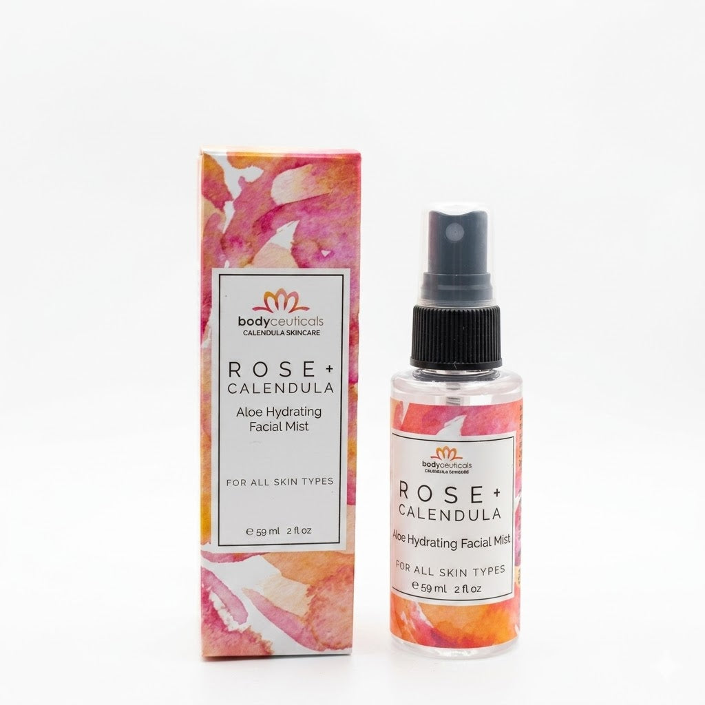Bodyceuticals Hydrating Facial Mist - Rose + Calendula *Box not included*