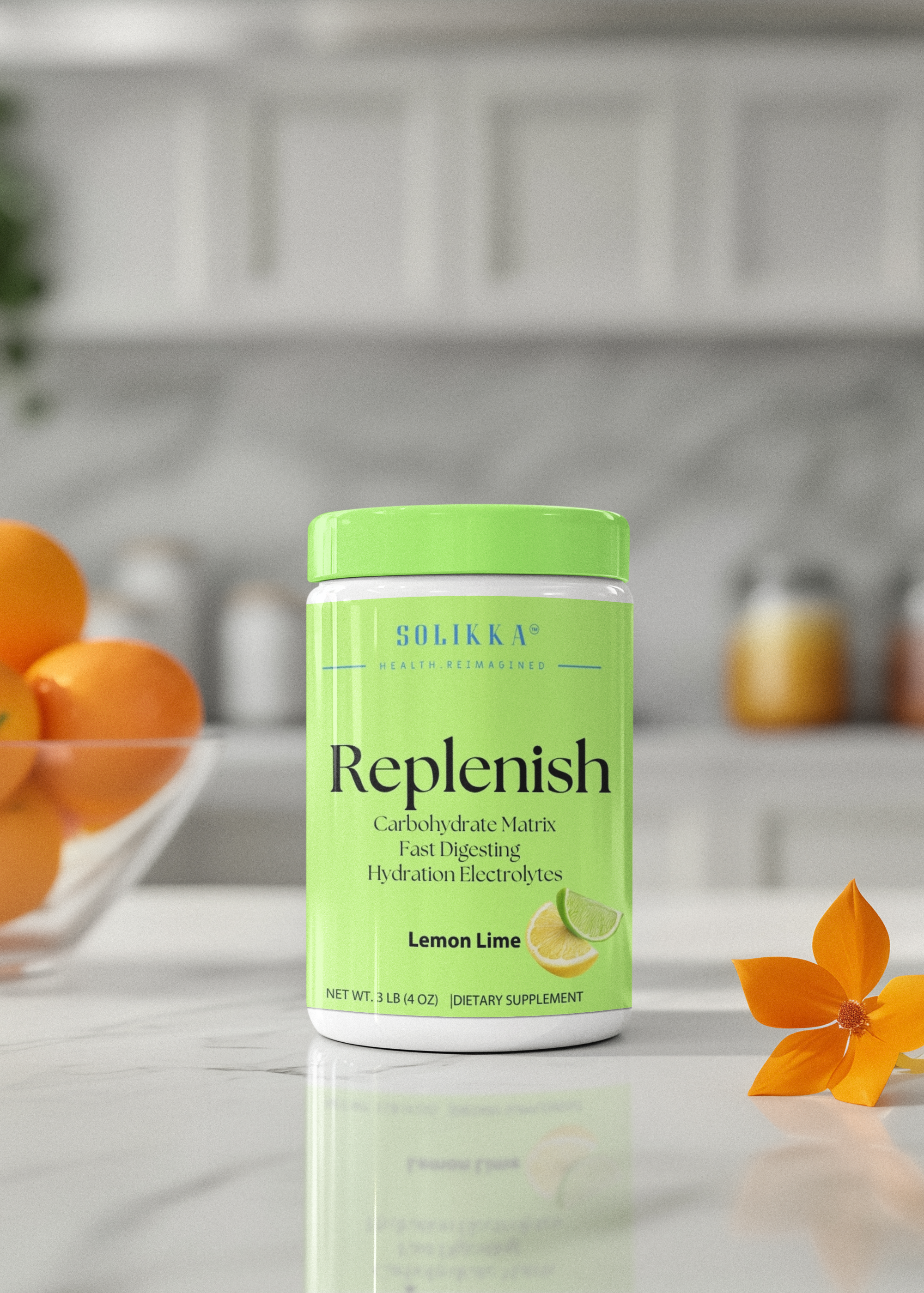 REPLENISH Recovery Carb + Electrolytes: Lemon Lime 1365g