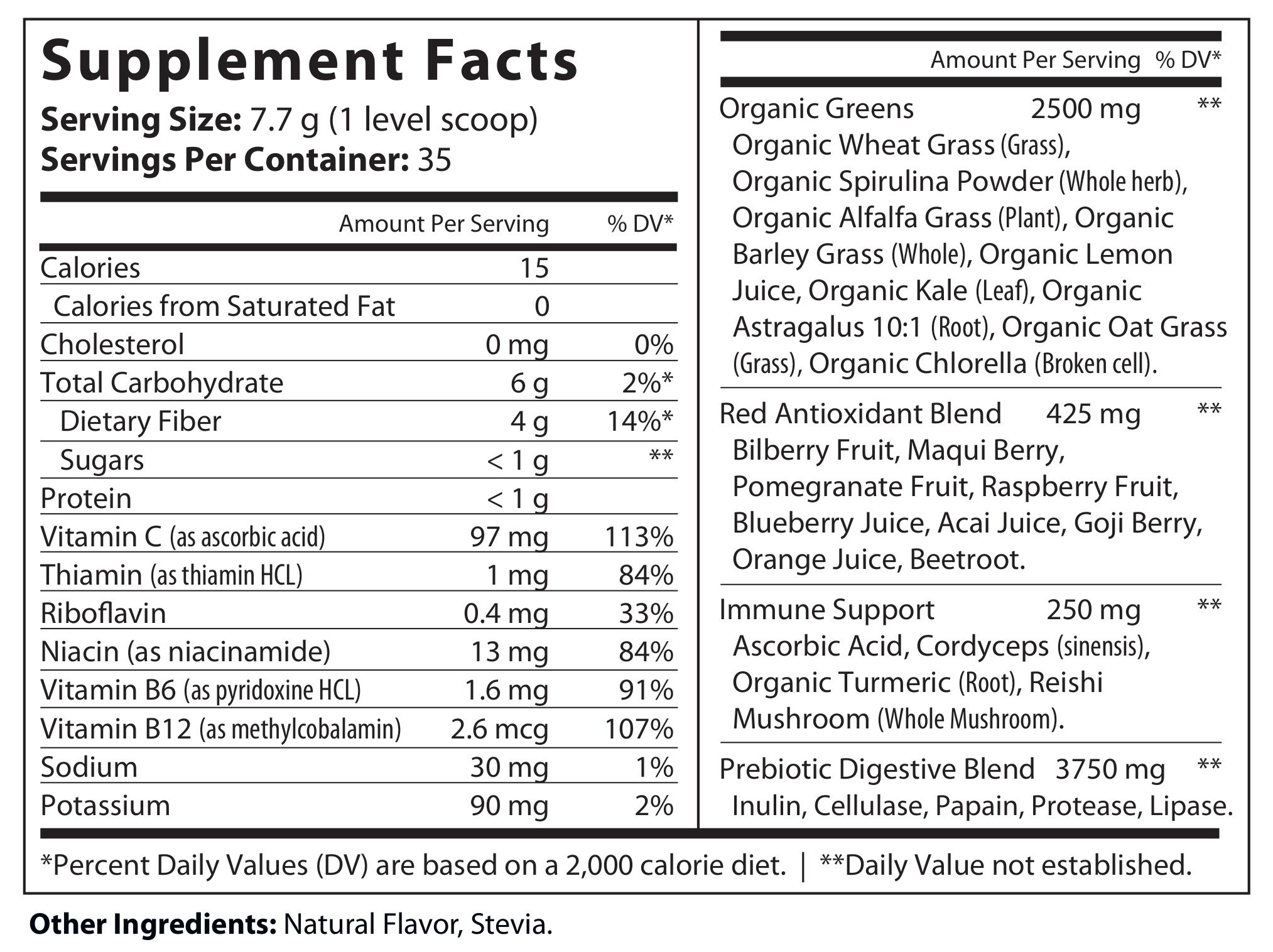 All-In/One Greens & Red SuperFood + Immune 270g Mixed Berry w/Natural Flavor