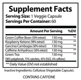 Metabolic Energy Support – Green Coffee & Green Tea Blend with Caffeine (60 Capsules)
