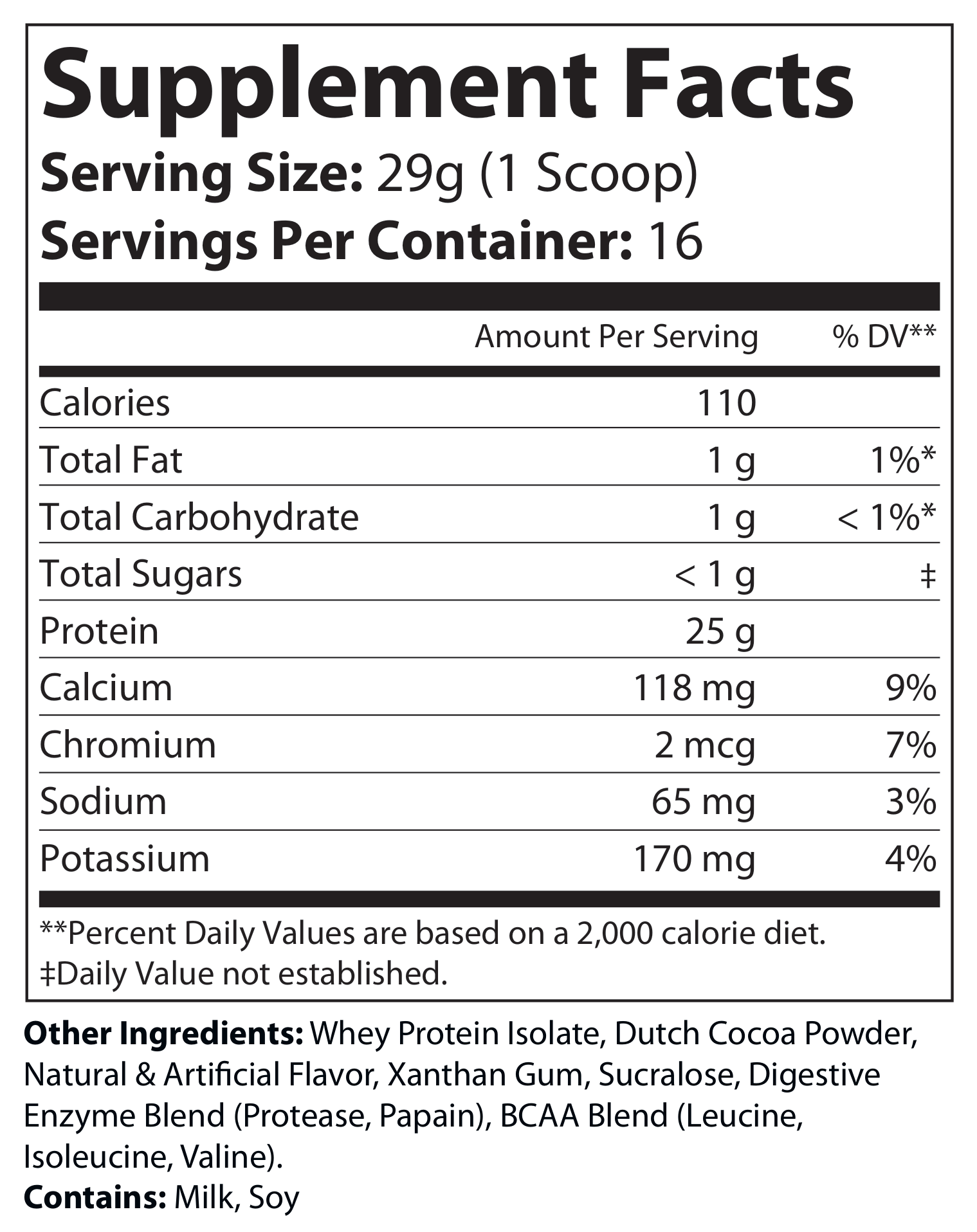 1lb 100% Whey Armor Isolate Protein Chocolate