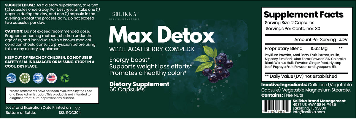 Max Detox W/Acai Berry