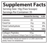 Collagen Peptides – Hydrolyzed Type 1 & 3 Collagen Powder (350g / 12.35 oz)