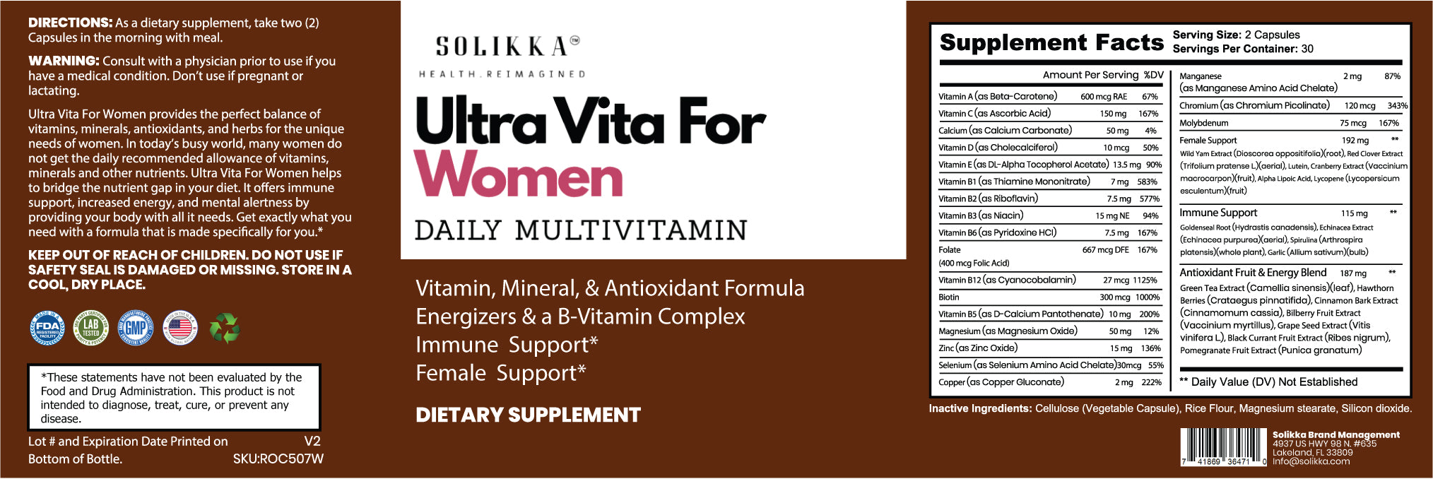 Ultra Vita For Women